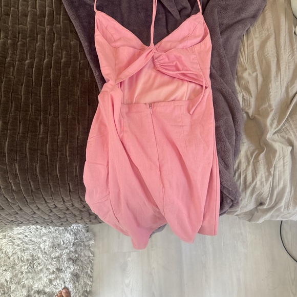 Pink Ruched Mini Dress - Picture 2 of 2
